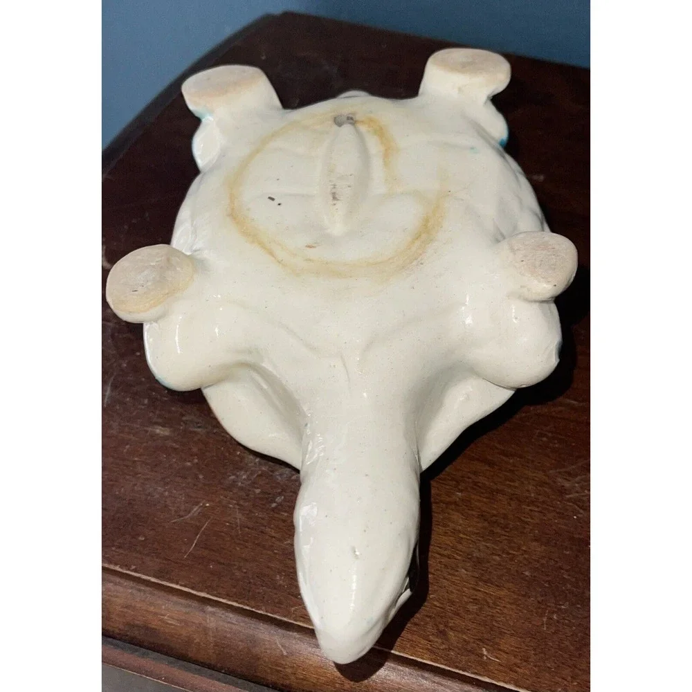Southwestern Native American Ceramic Turtle Planter‎ 9” Nose To Tail x 5” Wide